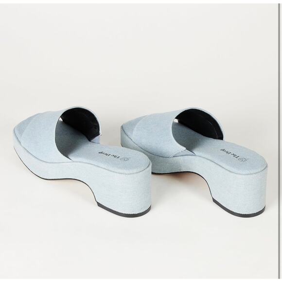 The Drop Women's Denim Bertina Platform - Picture 3 of 5